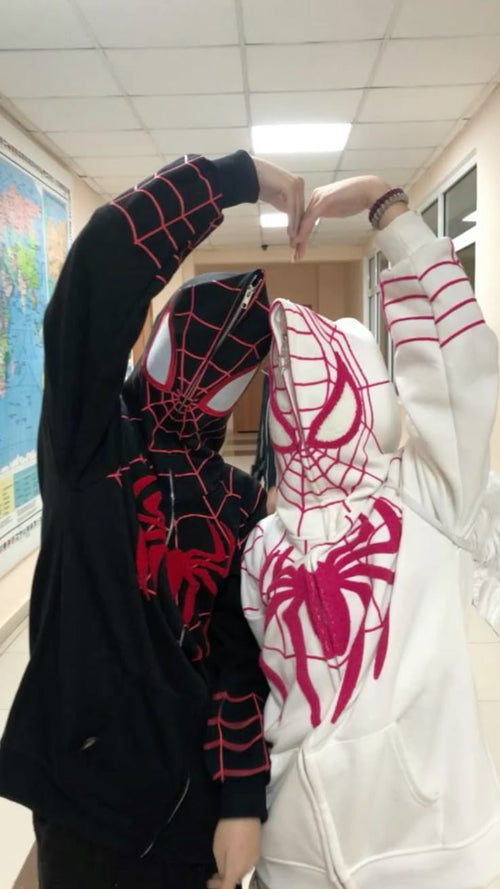 Black & White Spider-Man Couple Jackets
