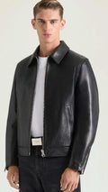 Black Leather Jacket – Premium Classic Fit