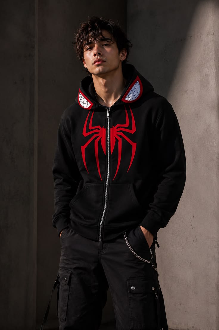 Black Spider-Man Leather Jacket