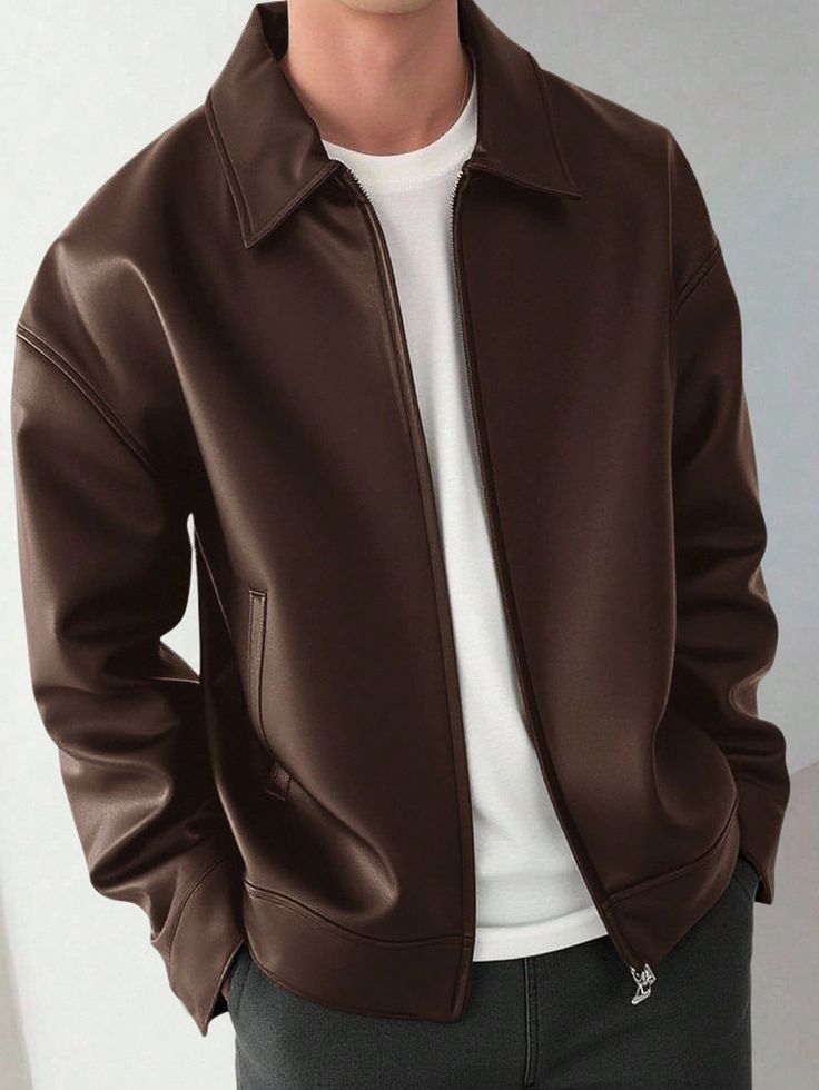 Brown Leather Jacket – Premium Classic Style