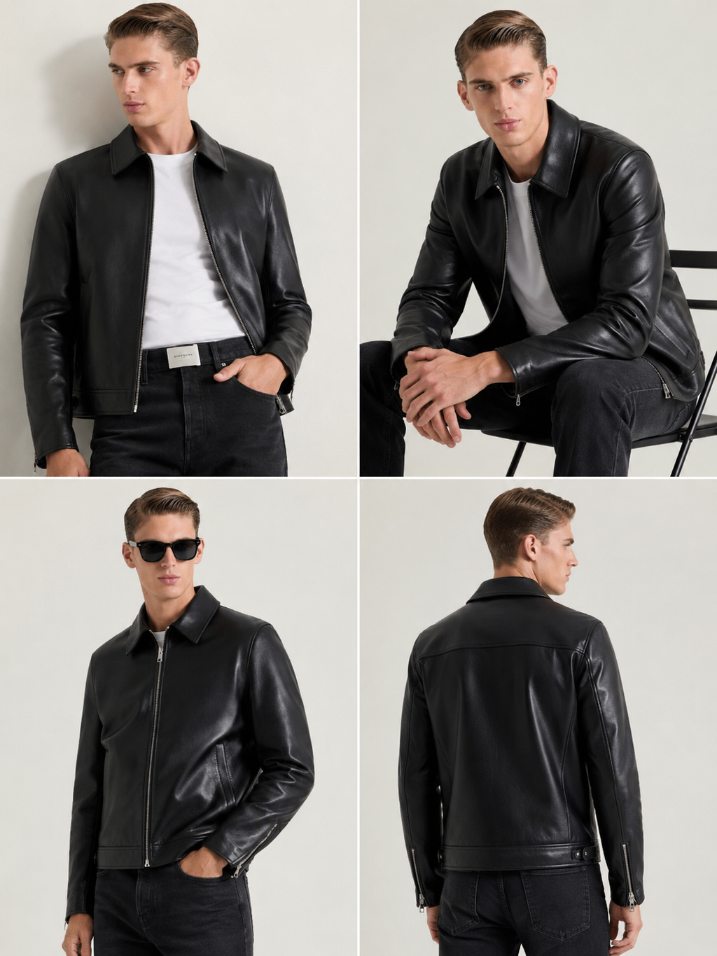 Black Leather Jacket – Premium Classic Fit