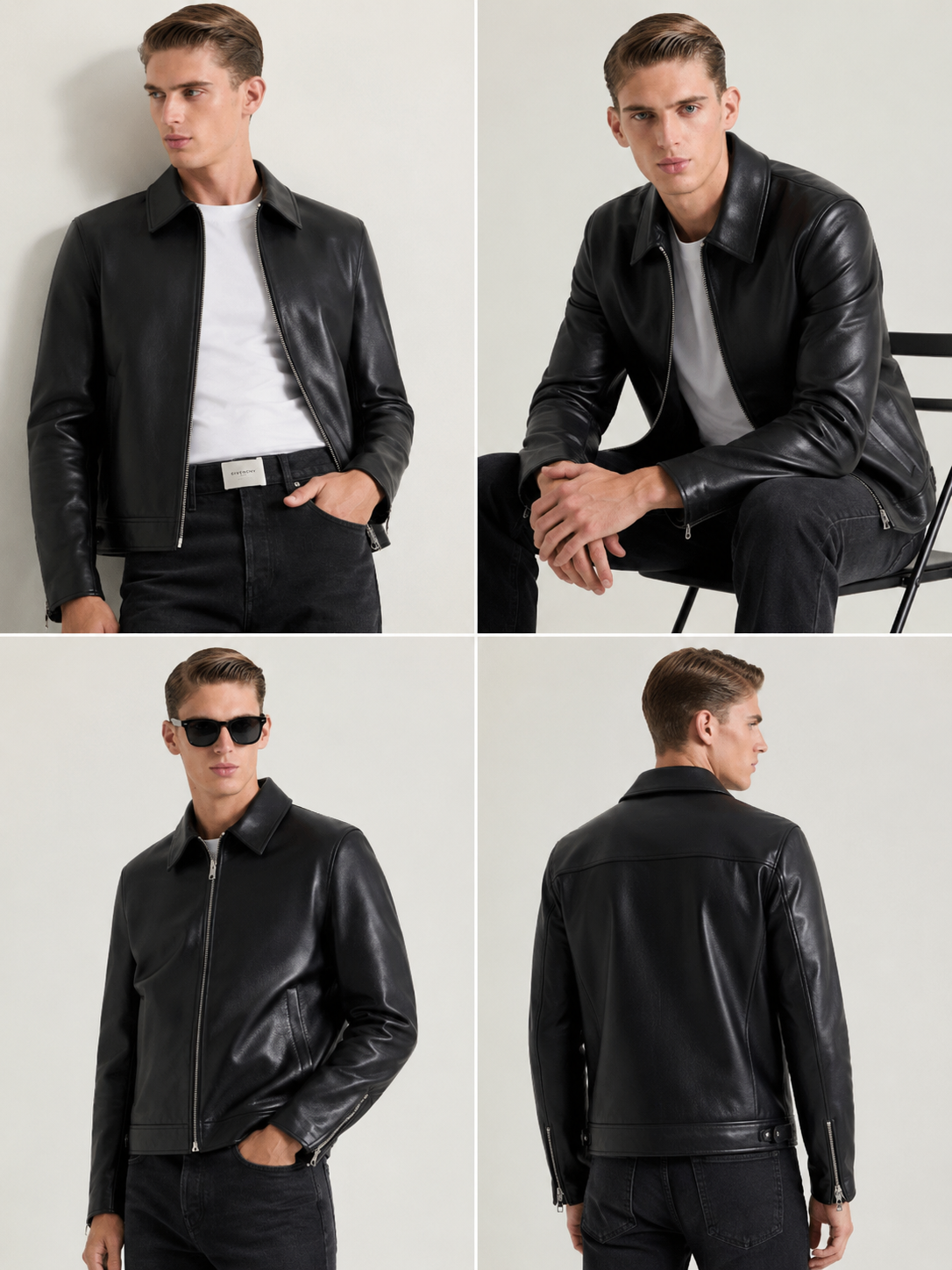Black Leather Jacket – Premium Classic Fit