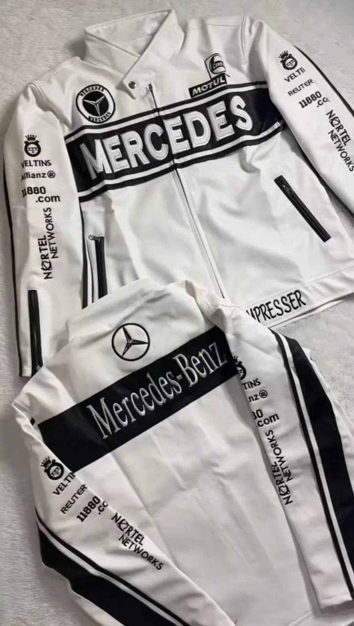 Mercedes-Inspired Racing Jacket – Premium Motorsport Style