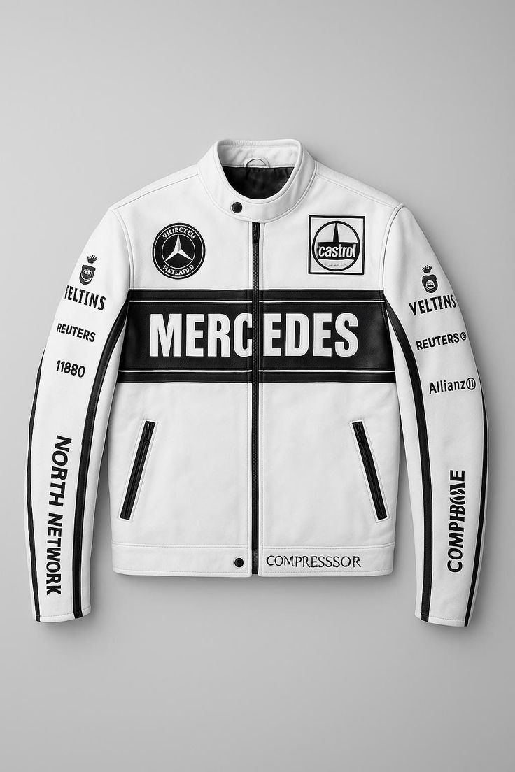 Mercedes-Inspired Racing Jacket – Premium Motorsport Style