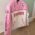 Pink Ferrari Leather Jacket